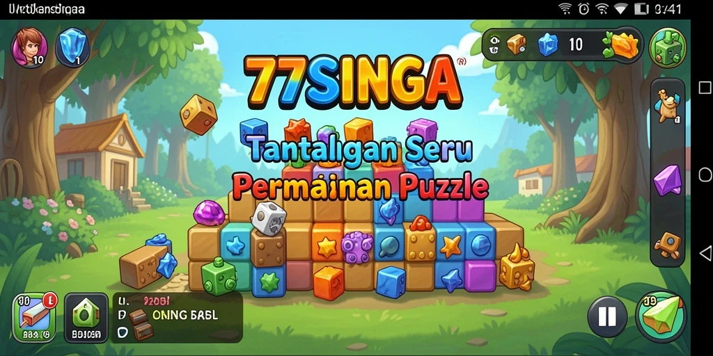 Tangkapan layar gameplay 77SINGA menampilkan tantangan puzzle yang menarik.