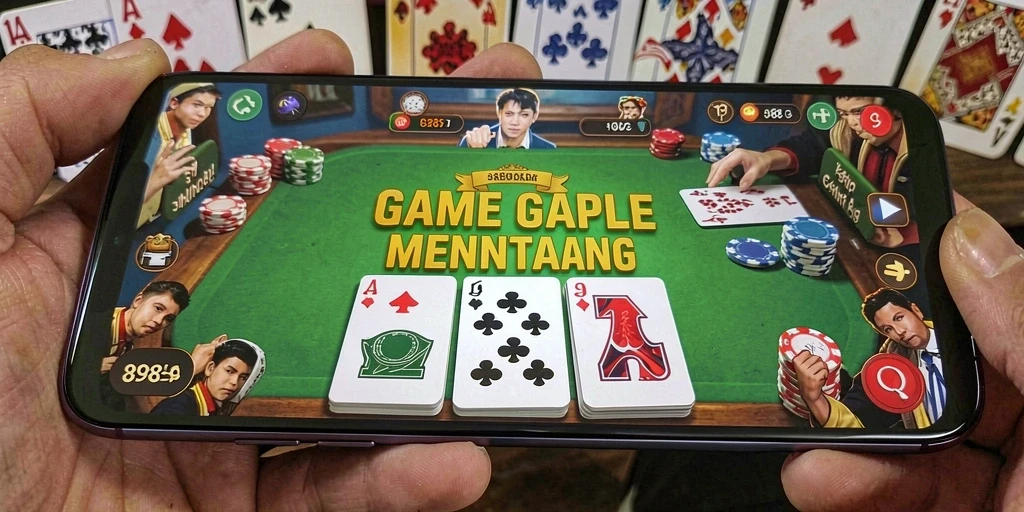 Gameplay seru Gaple di 898A dengan teman-teman.