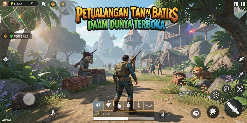 Tangkapan layar gameplay menampilkan aksi seru di dunia terbuka.