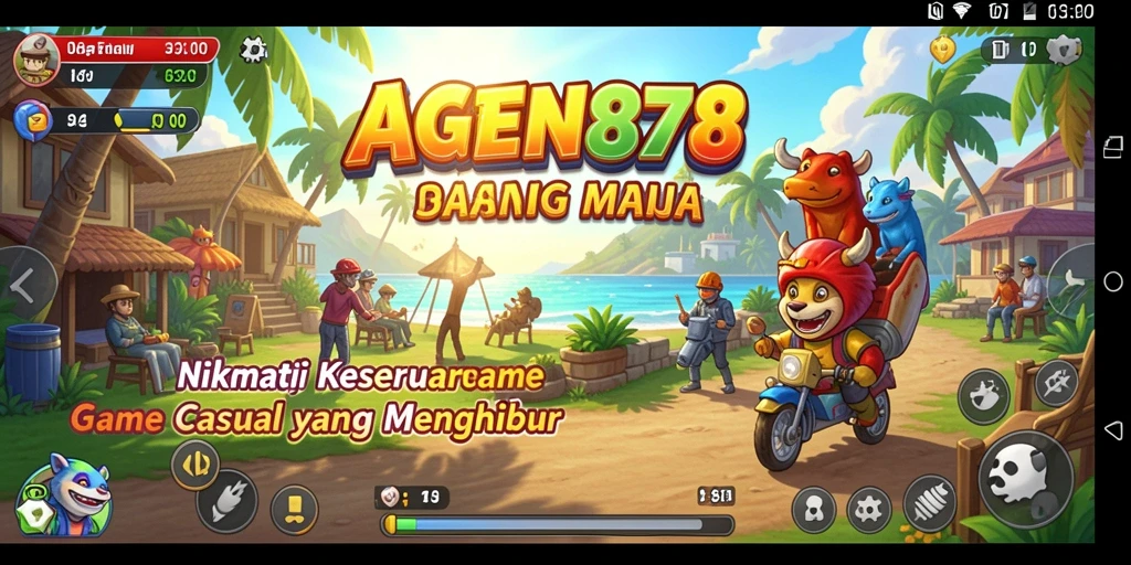 Tampilan gameplay utama AGEN878 yang penuh dengan keseruan Casual.