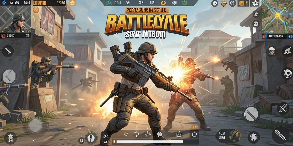 Tampilan gameplay AYU89 yang seru dalam pertempuran Battle Royale.