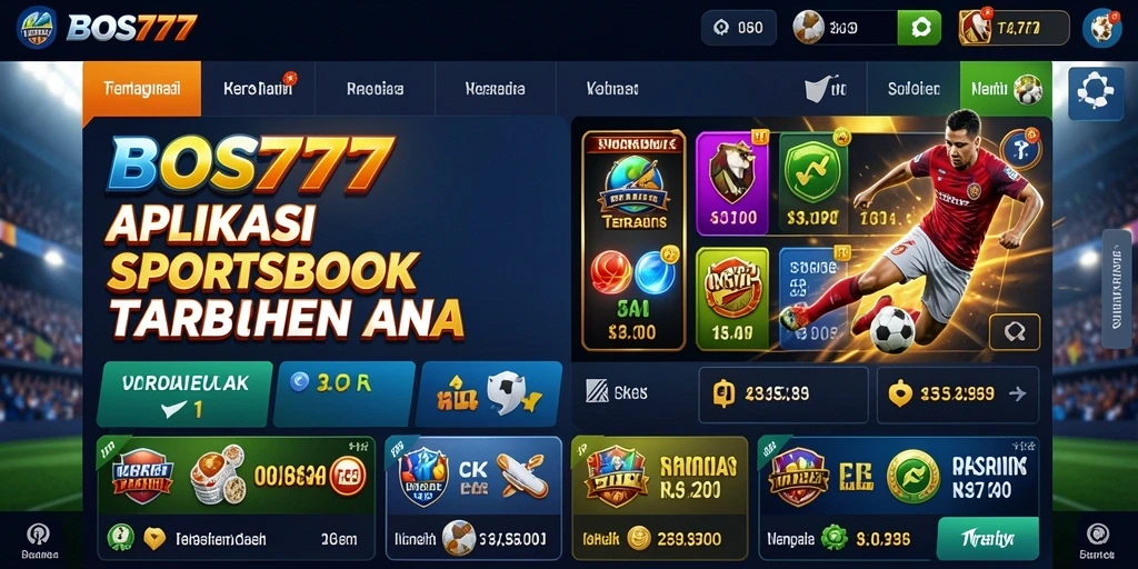 Tampilan gameplay Sportsbook BOS777 yang menarik dan interaktif.
