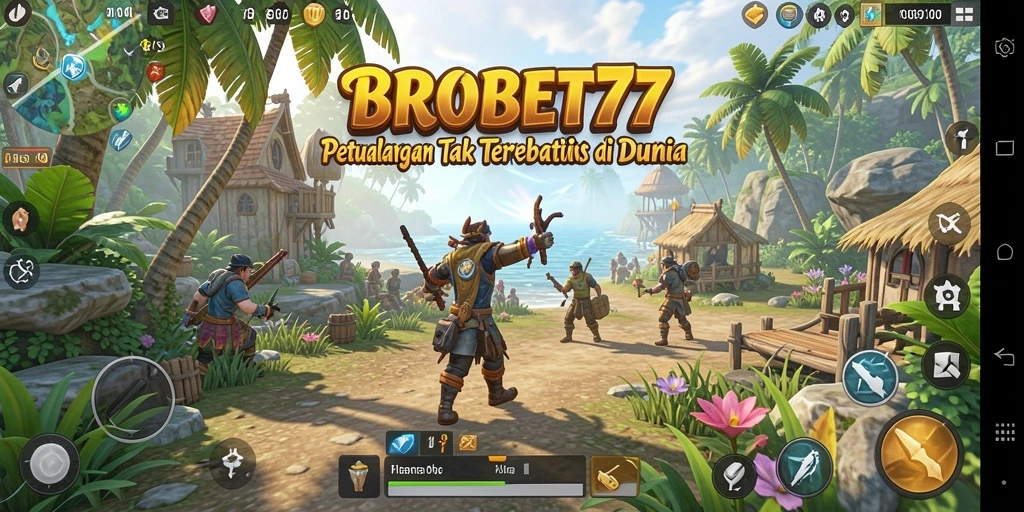 Tampilan gameplay yang mendebarkan di dunia terbuka BROBET77.