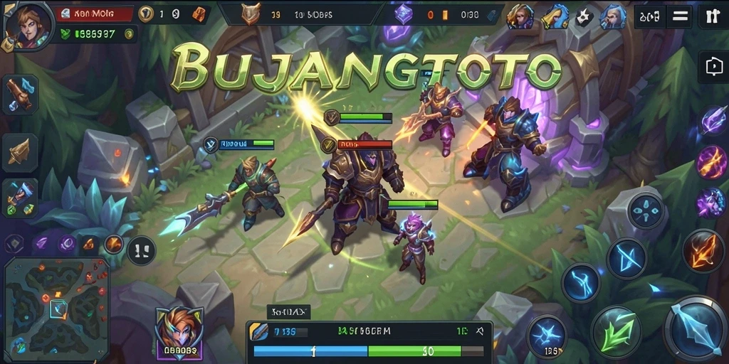 Tangkapan layar gameplay BUJANGTOTO yang penuh aksi dan strategi.