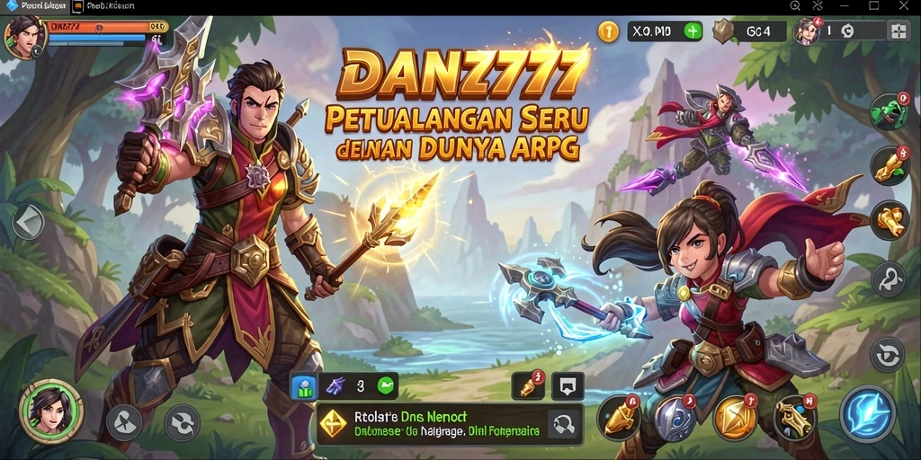 Screenshot gameplay menampilkan aksi seru dalam petualangan ARPG.