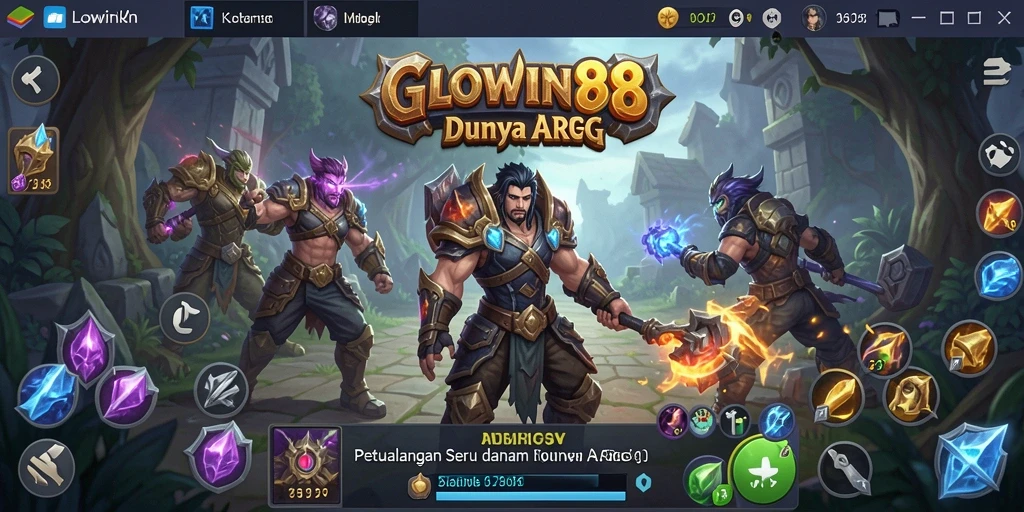 Tampilan menakjubkan dari gameplay GLOWIN88 yang penuh aksi.