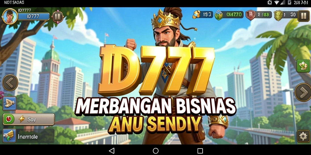 Screenshot ID777 menampilkan grafis menarik dari gameplay Tycoon yang dinamis.