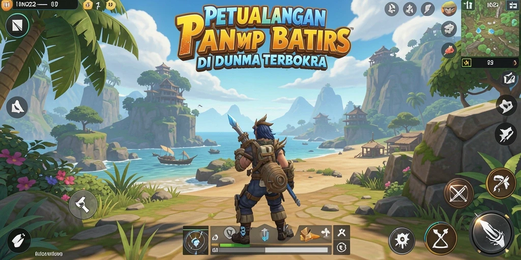 Gameplay seru dalam dunia terbuka yang luas dan interaktif.