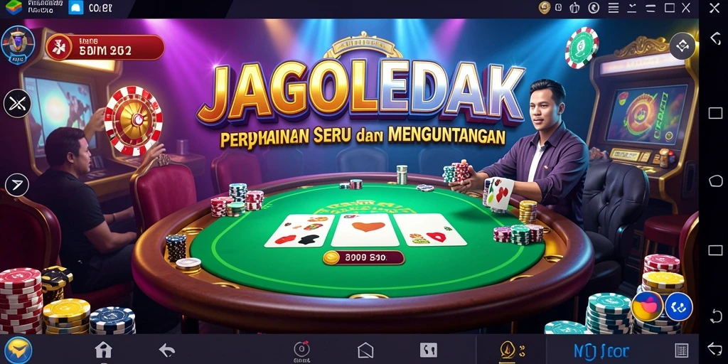 Tampilan permainan Kasino yang menarik di JAGOLEDAK.