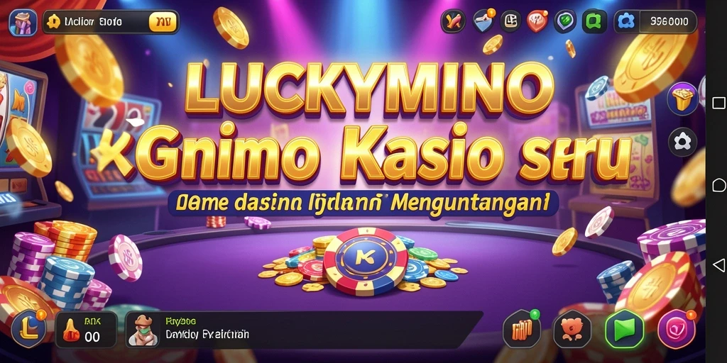Tampilan gameplay seru LUCKYMINO dengan pengalaman Kasino yang mengasyikkan.