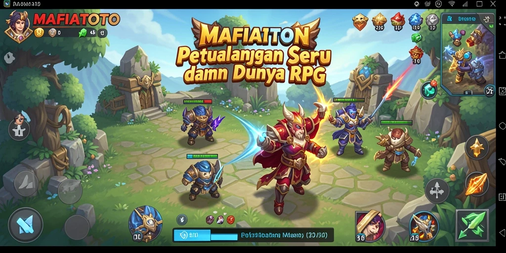 Tampilan gameplay MAFIATOTO yang mendebarkan dan interaksi karakter.