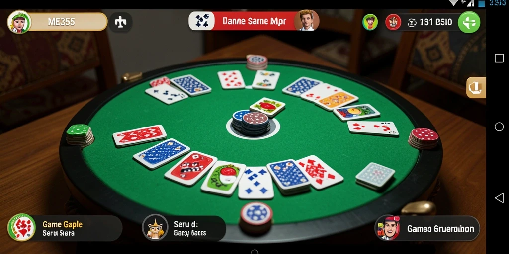 Tampilan gameplay seru di ME355 saat bermain Gaple.