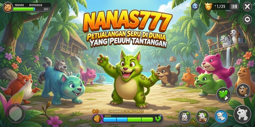 Tampilan gameplay seru dengan grafis menawan dalam NANAS777.