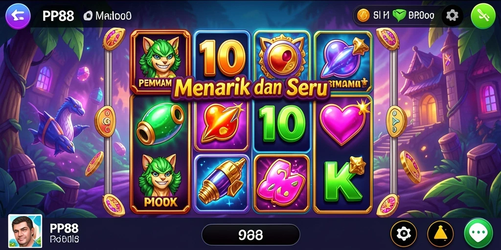 Tampilan menarik gameplay permainan Slot PP88.