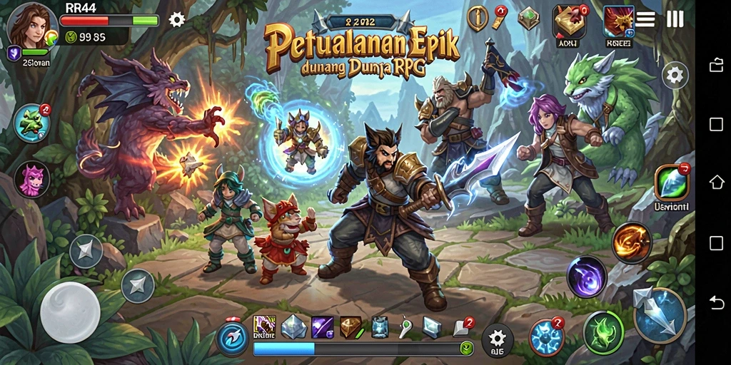 Gameplay RR44 menampilkan petualangan epik yang mendebarkan di dunia RPG.