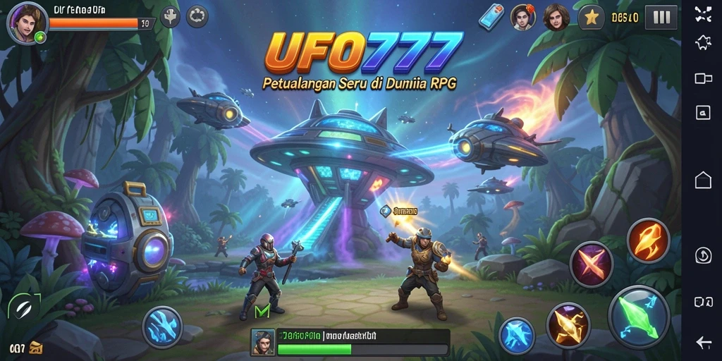 Tampilan gameplay RPG yang mengesankan dari UFO777.
