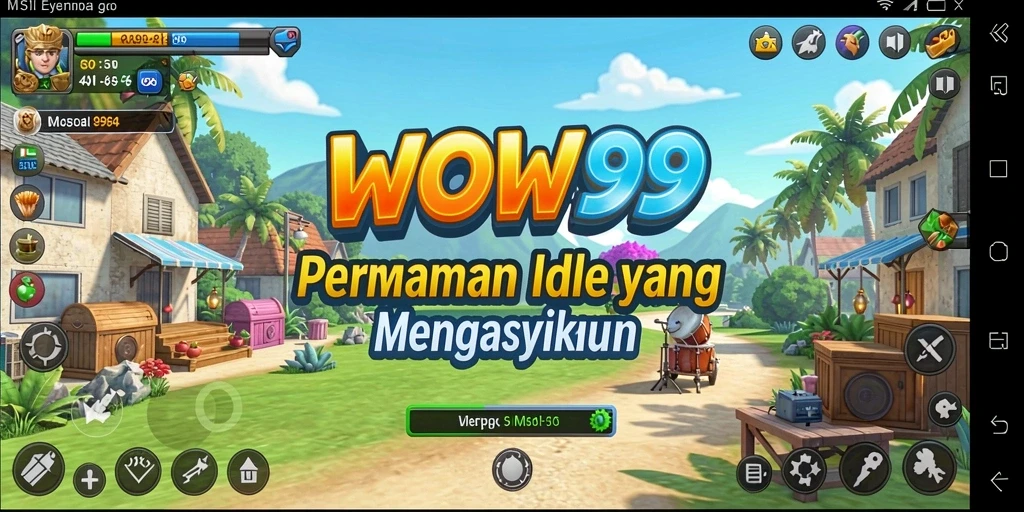 Tangkapan layar WOW99 menampilkan gameplay Idle yang menarik.