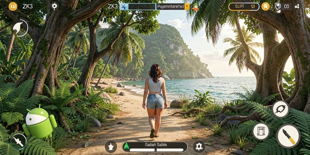 Tangkapan layar ZK3 menampilkan gameplay seru dan interaktif.